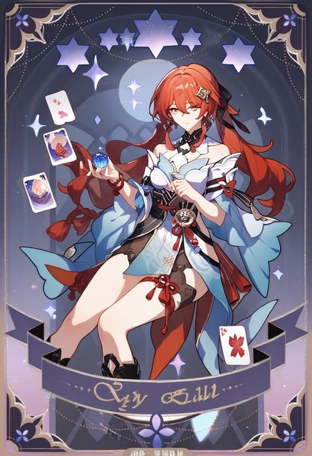 score_9_up, score_8_up, score_7_up, source_anime, HONKAI STAR RAILWAY TAROT card,
1girl, extreamly detailed, beautiful detailed face, complex detailed background, BREAK,