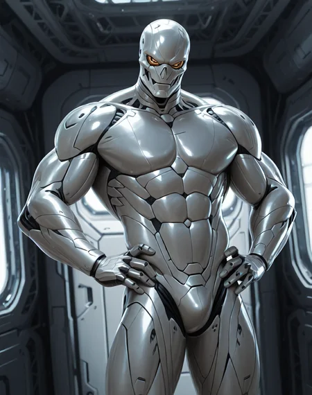 <lora:T_3000_(Terminator)_(Illustrious)_(AD):1> T 3000, muscular, robot, 
((
interior, science fiction, 
dutch angle, dynamic action, male focus, solo, fully armored, villain, sexy male physique, solo, powerful, superiority, hyper muscular, hands on hips, 
)),
BREAK: very awe, aesthetically pleasing, masterpiece, best quality, amazing quality, very aesthetic, depth of field, absurd details, depth of field, atmospheric rendering, natural shading, soft shading, 
BREAK: lazympos, lazypos (3),