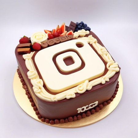 masterpiece, best quality, masterpiece, best quality, 8K, high quality,
What would instagram look like if it were a cake,
chocolate, logo shaped cake, chocolate, fruitcake, white chocolate, dark chocolate, facebook cake, (instagram),  (instagram logo), cake, logo cake, pastry, dessert, logo shaped dessert, logo shaped pastry, delicious cake, wonderful cake, perfect cake, delicious dessert, wonderful dessert, perfect dessert, fancy cake, fancy cake, fancy dessert, fancy dessert, uoclogo, uocsocial, instagram, instagram logo, instagram2024, instagram2024 logo, outline logo, instagram negative logo,