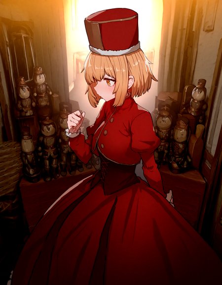 1girl ,nutcracker, detailed background,
,sumiyao_(amam),as109 ,
,masterpiece, best quality, newest, absurdres, highres,
<lora:illustrious_noobai_epsilon_pred_1_best_quality_v1:0.4> ,<lora:illustrious_noobai_epsilon_pred_1_masterpieces_v1:0.4>, <lora:illustrious_noobai_epsilon_pred_11_very_aesthetic_v1:0.4>, <lora:ponyv5_noobV065S_1_adamW:0.6>, <lora:add-detail-xl:0.4>, <lora:GEN(illust) 0.2v:0.6>,<lora:cfg_scale_boost:0.4>,  <lora:Holiday_Nutcracker:0.5>