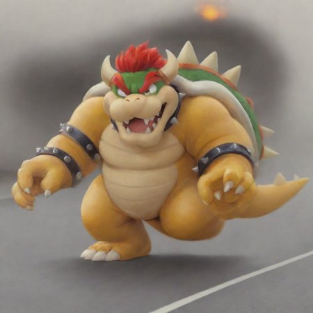 masterpiece, best quality, Bowser running on road <lora:Bowserxl-nsfw-trimmed:1> <lora:LCMSDXL:1>