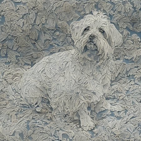 <lora:SDXL_lace_drawing_Sa_May_V3:1>   lace drawing,  a dog ruining