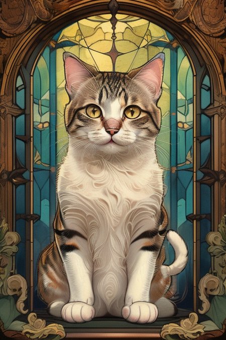 Another colored glass pane decoration style, with a cool color - tangbohu 7