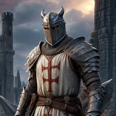 a Khajiit knight from The Elder Scrolls game stands in the middle of the frame a dragon behind him, high detail, the elder scrolls,