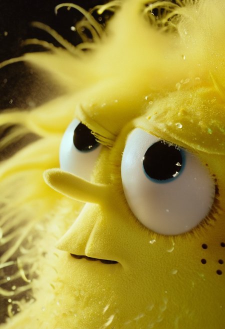 pop art, floating dust particles, visible dust in light rays, vintage dusty atmosphere, cinematic quality, closeup, a glamour shot of SpongeBob, scenery, glowing eye, wild mane, monochrome Sin City styled duotoned color graded, deep Blacks, very detailed, atmospheric haze, Film grain, cinematic film still, shallow depth of field, highly detailed, high budget, cinemascope, moody, epic, Like a DonMS4kur4XL blossom Rain but its ash,