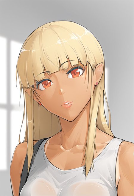 score_9, score_8_up, score_7_up, score_6_up, (haaru),concept art, digital artwork, highly detailed, sharp focus, portrait ,1girl ,
 mgqeva, Gyaruu, Tan, Gyaru,blurred background ,