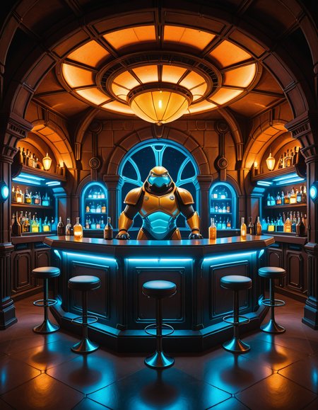 alien bar illustrious background