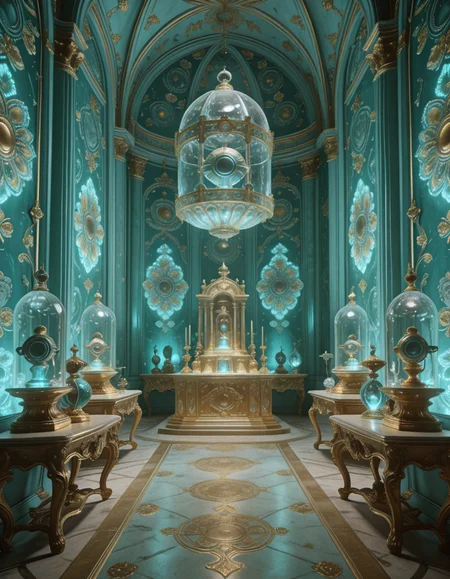 post-human rococo offering chamber illu
