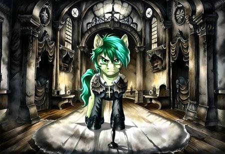 Sandbar as a paranormal investigator, score_9, score_9, score_8, score_up_9, score_up_9, solo, detailed, handsome, rating_semi_grimdark, (male earth pony), (pale light grayish spring bud fur), (light cyan and moderate opal hair), (light sea green eyes), (full-body black clothes, cross necklace, saddlebags, and quiet shoes), sandbar, holding a flashlight on the mouth, abandoned house setting, night, Victorian Architecture, indoors, guest room, broken furnitures, wooden floor, broken floors and walls, grandfather clock, gloomy, eerie, fog, scared, determined face, calm pose, bloodstain, horror_(theme), full-body shot, front view, watercolor painting, natural lightings, digital painting, g4, CR33P1NGF0G,<lora:add_details>, <lora:add_scenery>