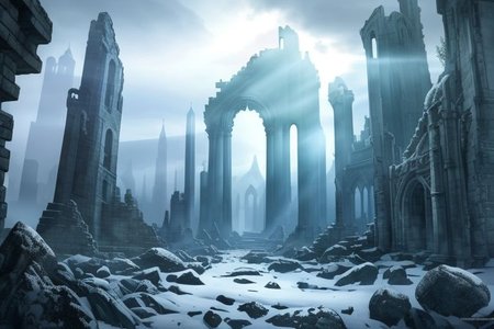 (masterpiece:1.2), (best quality,:1.2), 8k, HDR, ultra detailed, ((photorealistic)), professional light, cinematic lighting, fashion photography, ambient lighting,<lora:detail_slider_v4:3>, ruins of a sinister tower on a hill, magical lights, FanRu <lora:FantasyRuins-10:0.9>, ((perfect hands)), epiCPhoto