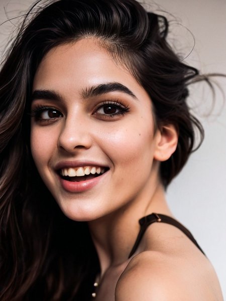Cinematic fashion photograph  Amina_Massoud_P_MXAI_SDXL close up shot, joyful expression