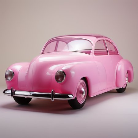 <lora:[XL]jelly:1>1 pink car