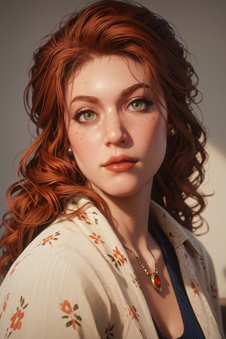 score_9, score_8_up, score_7_up,
<lora:RDR2Molly:0.8>
RDR2Molly, 1girl, red hair, green eyes, long hair, freckles, looking at viewer, portrait