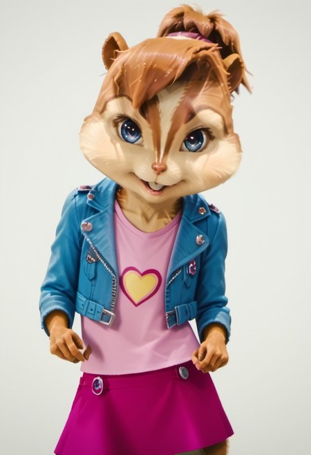Score_9, score_8_up, score_7_up, source_furry, brittany miller, chipmunk, chipmunk girl, furry female, furry, 3d, render,  white background, date with the viewer, the viewer holds Brittany's hand, Brittany looks at the viewer, shows love to the viewer, wearing a pink skirt and pink T-shirt, blue denim jacket, realistic and lively look, 
<lora:Brittany_Miller__Alvin_and_the_Chipmunks__CG_Movie_version:0.8>