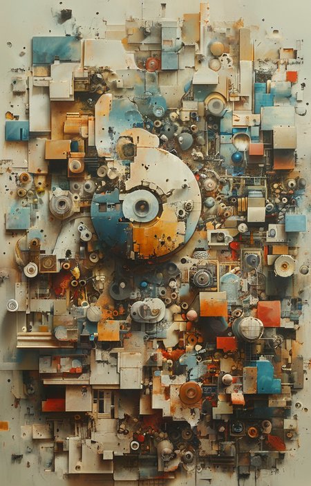 masterpiece,best quality,<lora:tbh244-sdxl:0.9>,illustration,style of Exploded assembly
 portrait of family