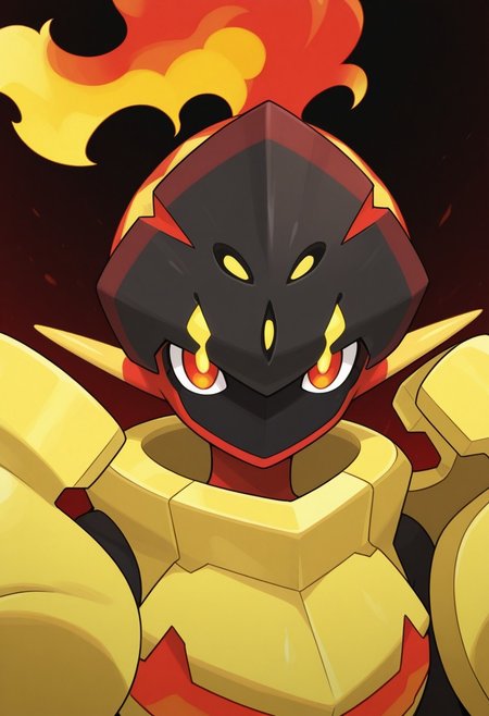 best quality, masterpiece, armarouge, portrait, pokemon, solo, looking at viewer