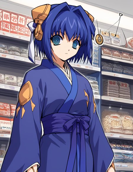 score_9, score_8_up, score_7_up, source_anime, <lora:daiakuji-yume-ova-ponyxl-lora-nochekaiser:1>, yume, short hair, blue eyes, hair ornament, blue hair, hair intakes, ribbon, hair ribbon,, long sleeves, japanese clothes, bridal gauntlets,, music store, browsing records, headphones, vinyl collection, nostalgic, , <lora:pendulum-ponyxl-lora-nochekaiser:1>, pendulum, holed coin, coin on string, hypnosis, mind control, coin, @ @,, looking at viewer, solo,, dutch angle, cowboy shot