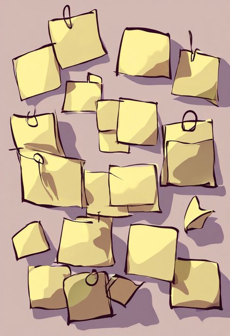 SK3, simple sketch, sharp shadows, a cute cat covered with sticky notes, Jed-StickyN, cute, kawaii